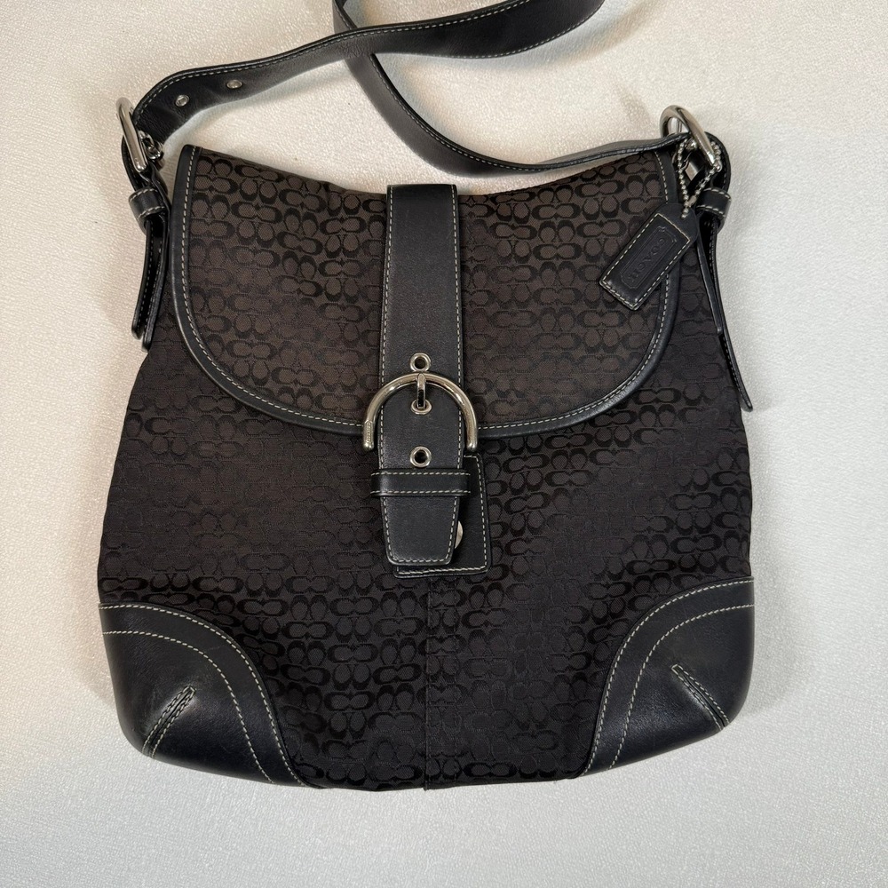 Coach Soho signature Jacquard & Leather Shoulder Bag 6376